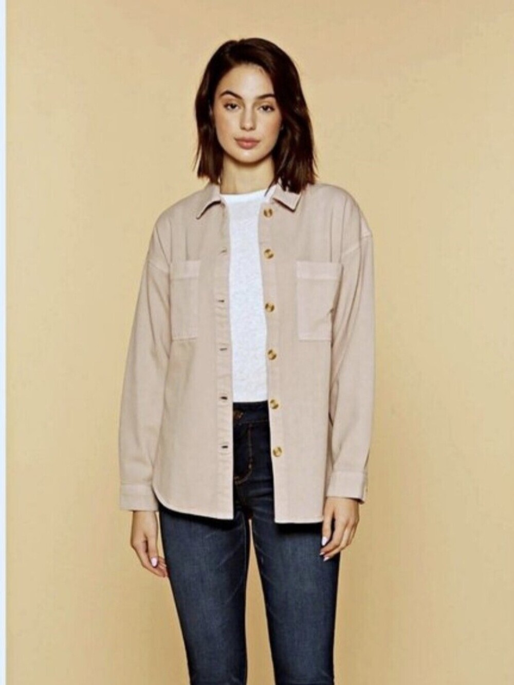 Thread & Supply Fletcher Button Down Cotton Shacket